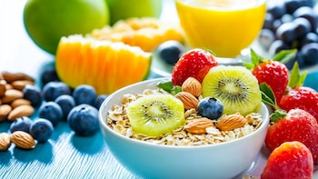 Una taza de cubos de