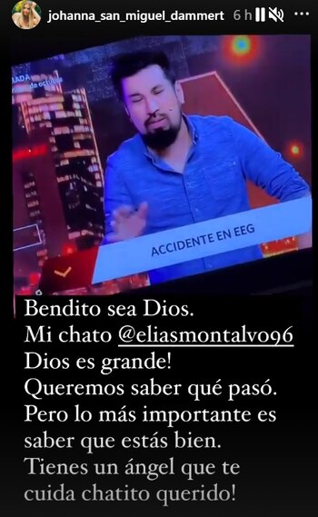 Johanna San Miguel agradece recuperación