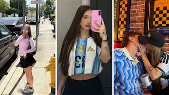 Las fotos de Ángela Torres en Estados Unidos por el Mundial: alentó a la Selección y a puro amor con Marcos Giles