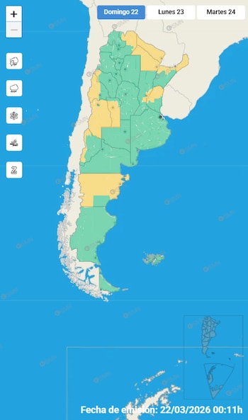 Alerta amarelo para domingo