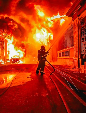 En horas de la madrugada