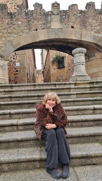 Durante su recorrida por Cáceres,