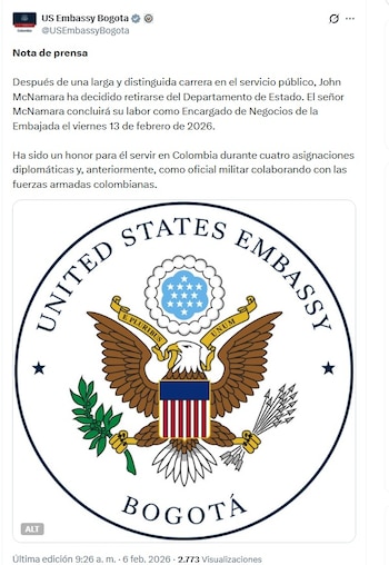 El comunicado de la Embajada