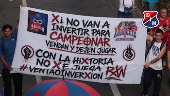 En video: así fue la protesta de los hinchas del Deportivo Independiente Medellín contra la dirigencia
