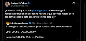 Enrique Peñalosa - crédito @EnriquePenalosa/X