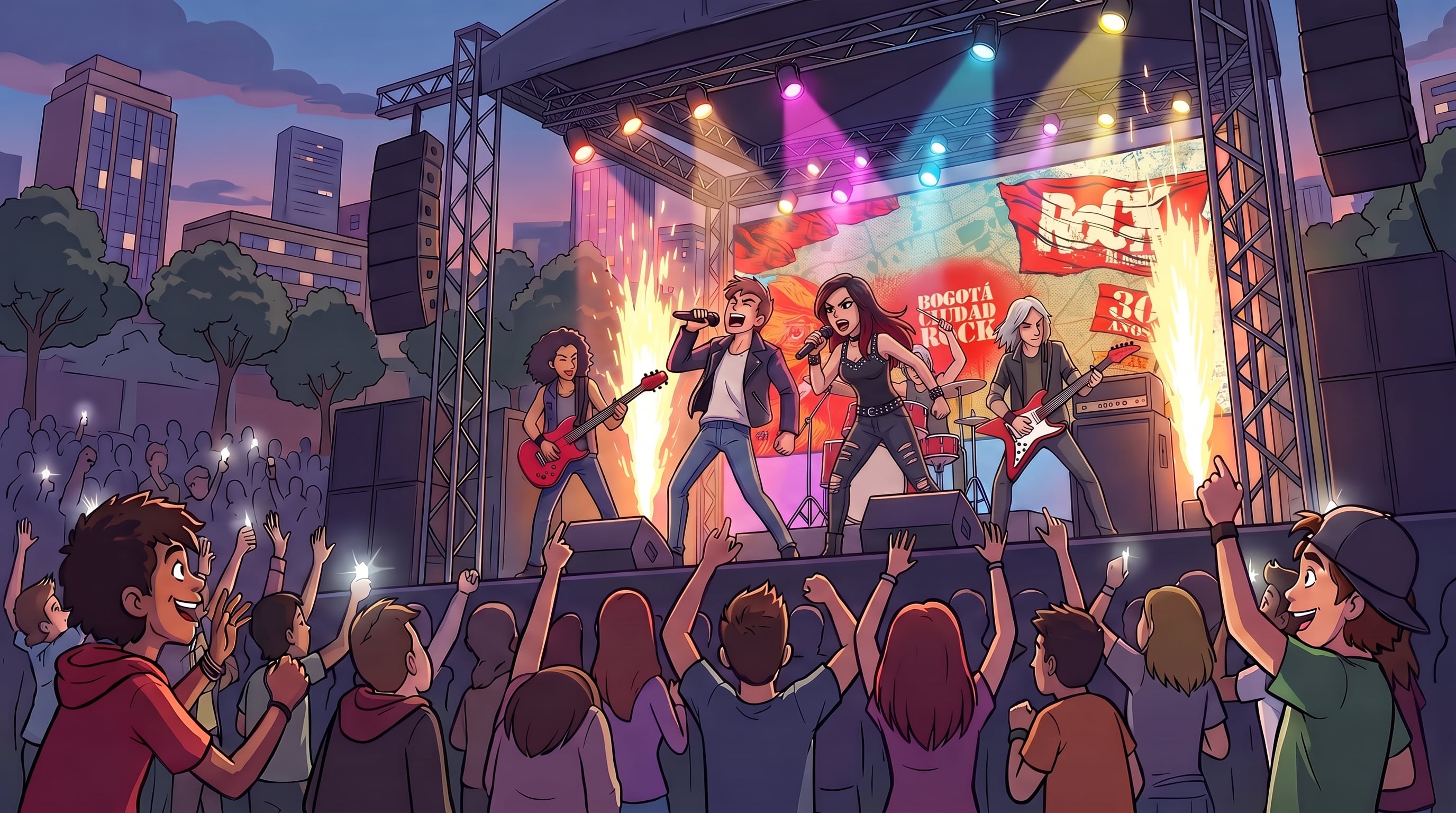 Rock al Parque celebra sus 30 años en octubre de 2026 con la participación de más de 60 agrupaciones en el Parque Simón Bolívar - crédito Imagen Ilustrativa Infobae