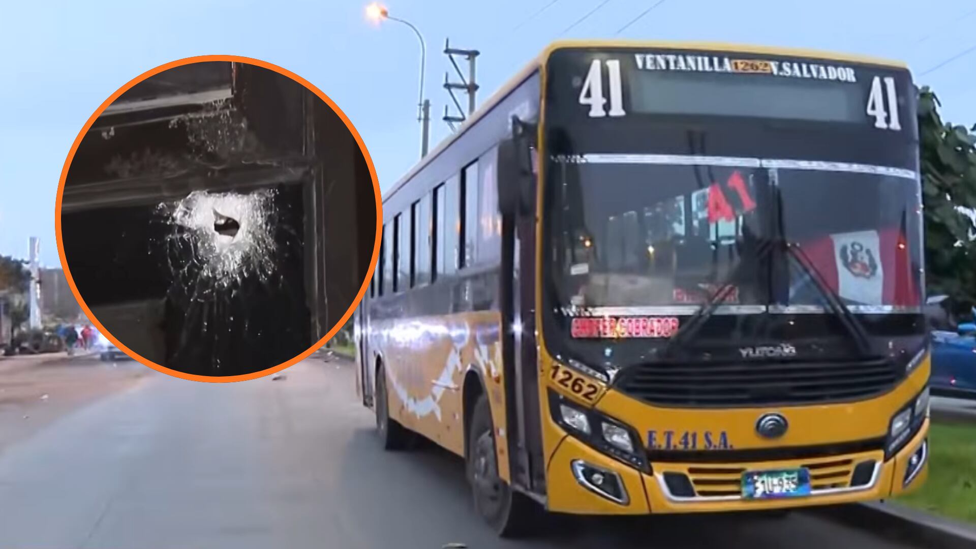 Chofer de la línea 41 descansaba en un bus cuando un sicario le disparó cuatro veces: se salvó de milagro del ataque en Villa El Salvador