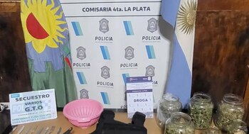 El material secuestrado en los