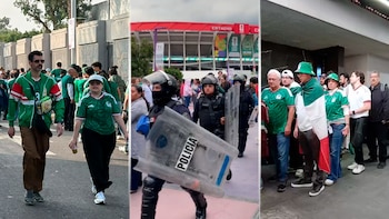 Aficionados llegan al Estadio Ciudad de México - (Infobae México)