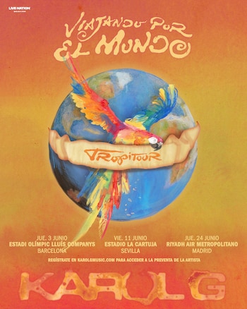 Karol G anuncia tres conciertos en España para 2027. (Live Nation)