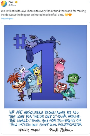 Pixar celebró el éxito del