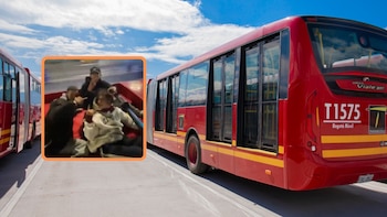 En video | Jóvenes arriesgaron su vida al subirse al techo de un bus de Transmilenio por la NQS, la empresa se pronunció
