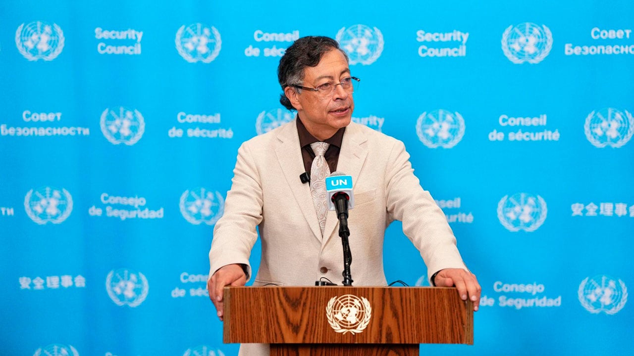 Gustavo Petro reclamó una regulación pública y democrática de la inteligencia artificial durante su intervención en la ONU - crédito Juan Diego Cano/Presidencia de la República