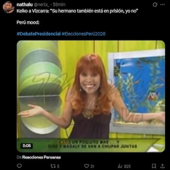 Debate 2026: usuarios convierten cruces entre candidatos en memes durante la tercera jornada en redes. Captura: X.