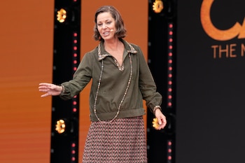 Ruthie Henshall actuando en West End Live. West End Live es un festival gratuito de teatro musical que se celebra anualmente en Trafalgar Square. (Foto de Bonnie Britain / SOPA Images/Sipa USA)