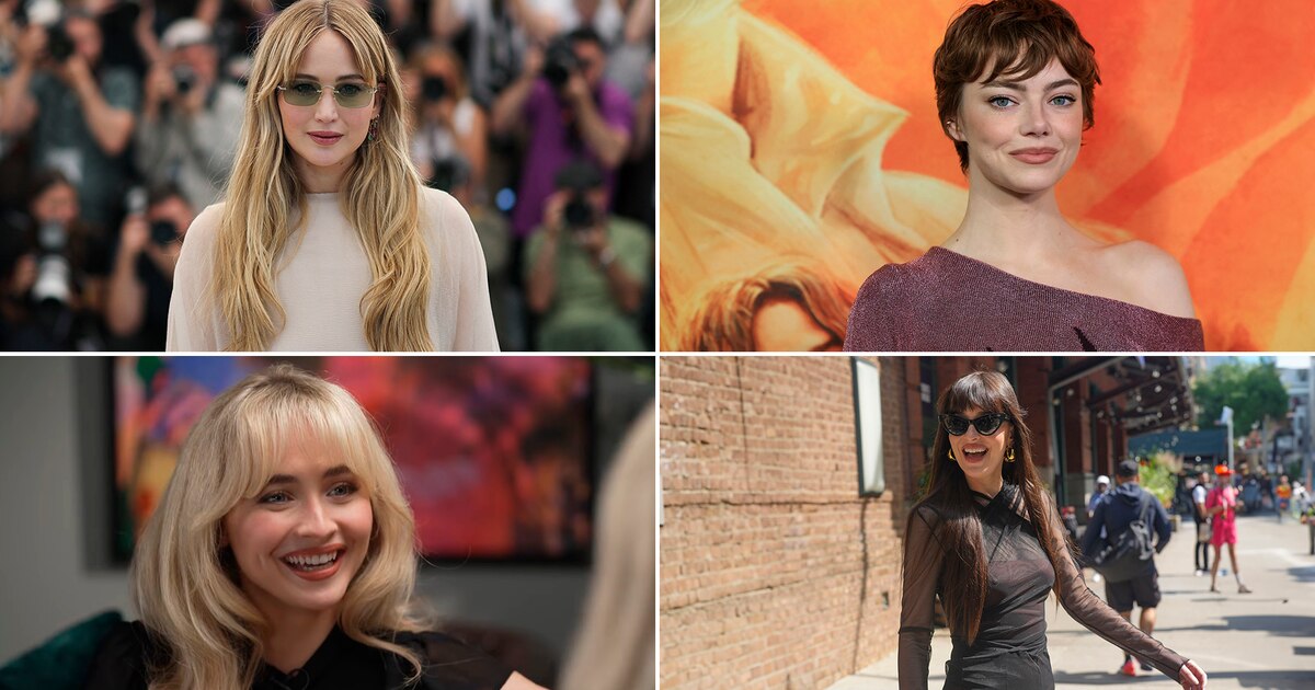 ¡El Flequillo Regresa con Fuerza! Inspírate en los Looks de Celebridades para 2025