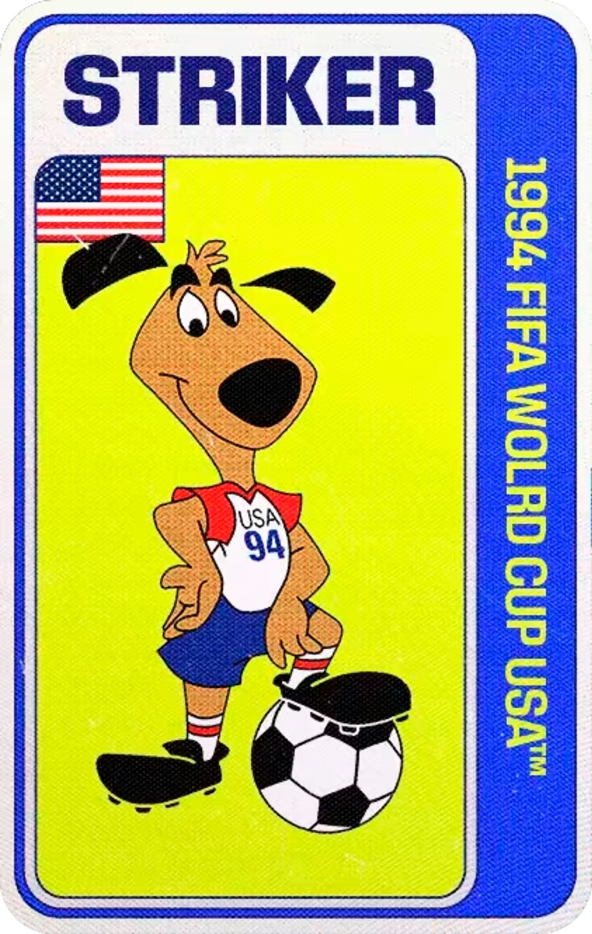 Perro futbolista impulsado por votación popular, encarnó el espíritu participativo en EE.UU. 1994 (FIFA)