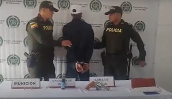 Captura de hombre que atracó a domiciliario con granada - crédito Alcaldía de Bogotá