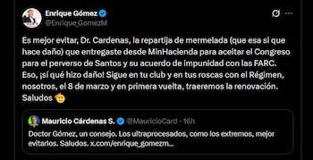 Respuesta de Enrique Gómez, candidato