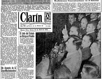 El presidente Juan D. Perón