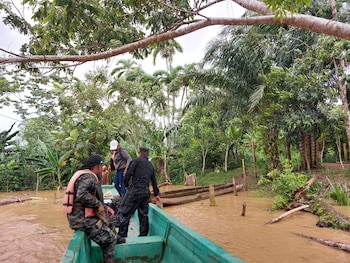 El desbordamiento del río Patuca mantiene en emergencia a Ahuas, Wampusirpi y Brus Laguna por las inundaciones en La Mosquitia.