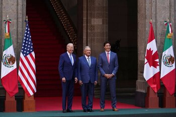AMLO, Joe Biden y Justin