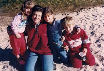 En 1996, Sofía con su