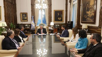 Sin acto oficial, Alberto Fernanández