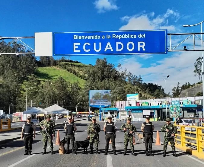 Soldados colombianos en la frontera colombo-ecuatoriana - crédito Ejército Nacional