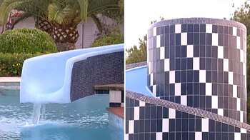 Tobogán en medio de la