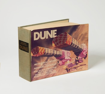 El storyboard de la película que el director Alejandro Jodorowsky planeó hacer sobre la novela "Dune". EFE/Foto cedida por Christie's