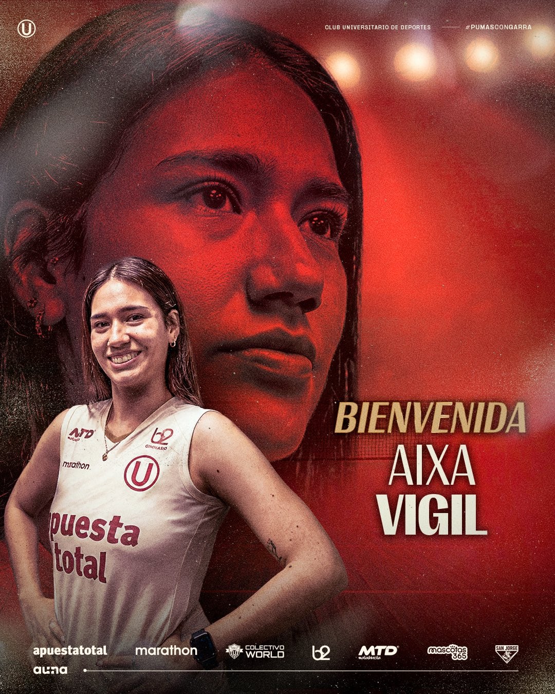 Aixa Vigil estará bajo las órdenes de Francisco Hervás en Universitario. Crédito: X Universitario.