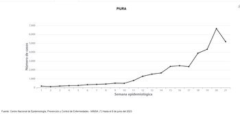 Evolución de cifras del Dengue