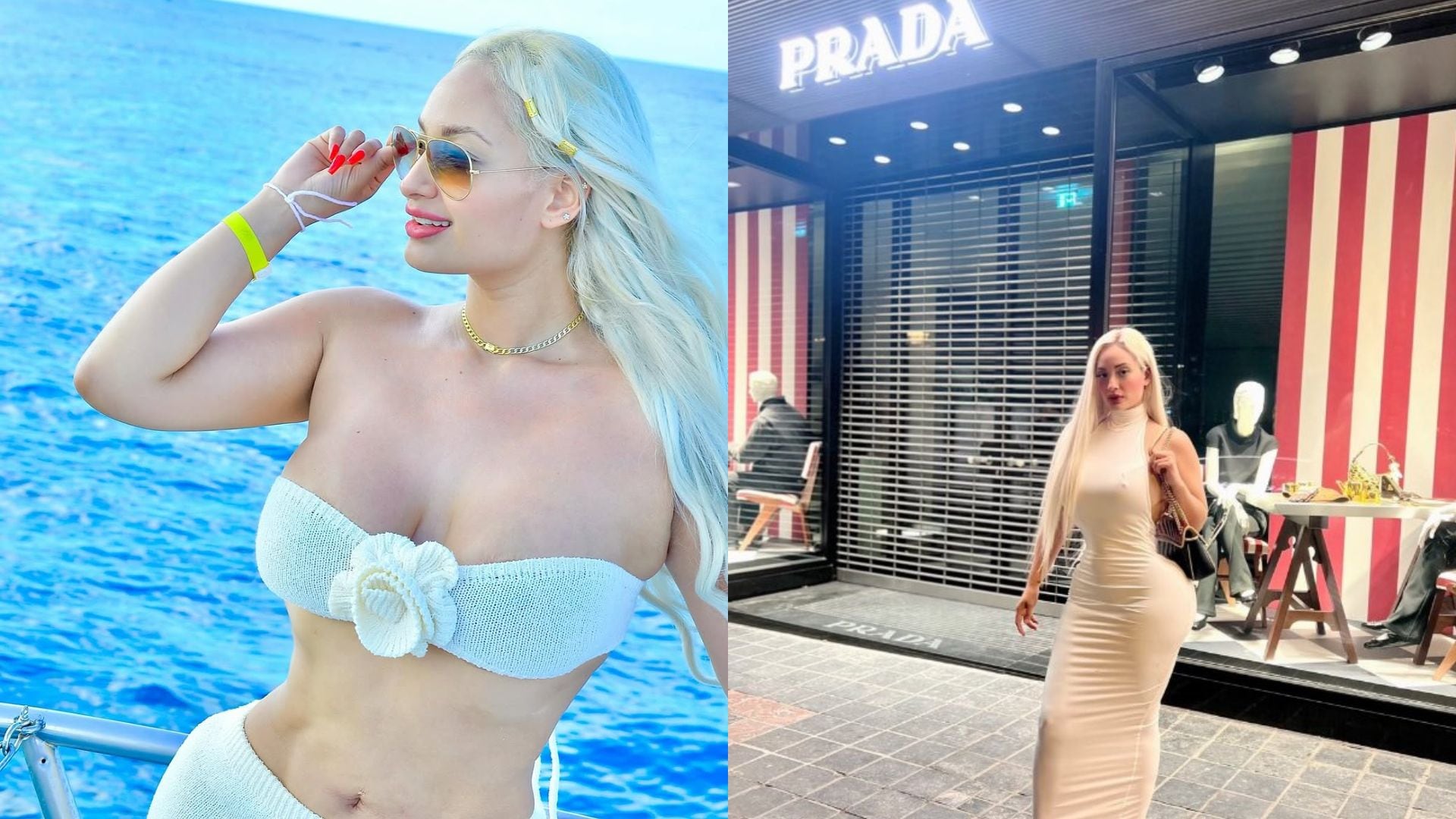 La modelo Nadeska Widausky es vista en momentos de lujo, como los que exhibía antes de su reciente captura por presunto proxenetismo por la Interpol.