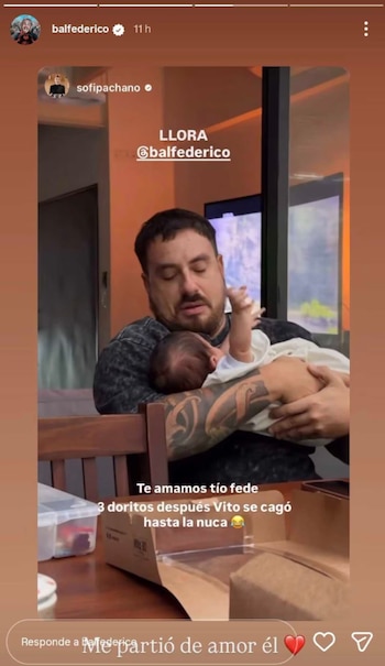 "Me partió de amor él",