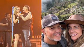 Alejandro Sanz sorprende a Stephanie Cayo en el escenario cantando juntos ‘Corazón Partío’