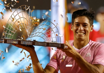 Sebastián Báez festeja su segundo