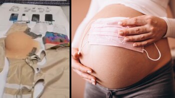 Mujer intentó ingresar con barriga