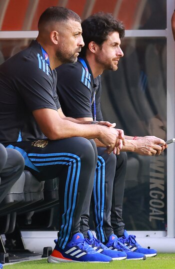 Walter Samuel y Pablo Aimar