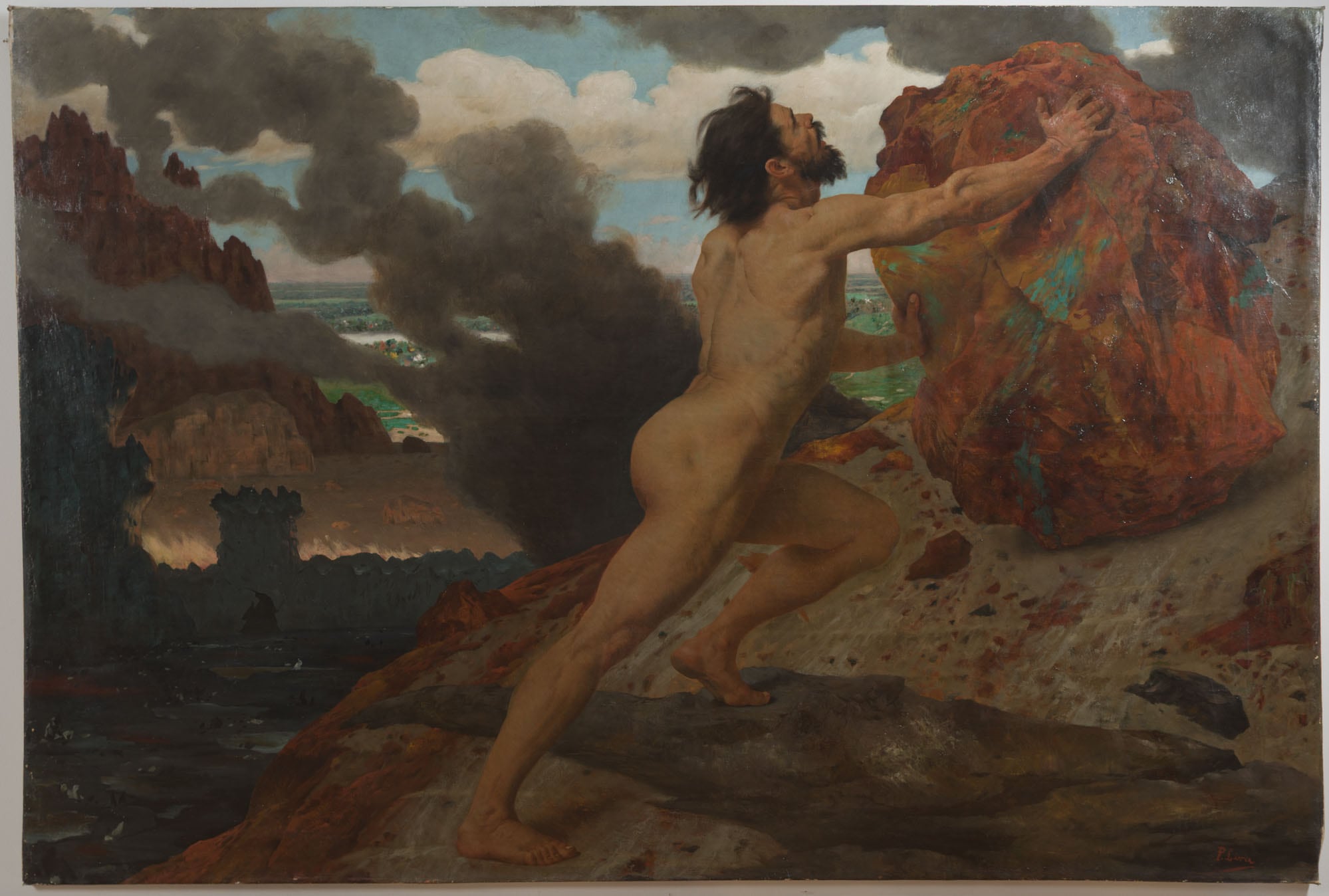 “Sísifo” (1893) de Pedro Lira