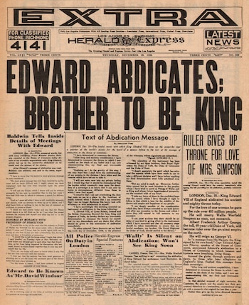 La noticia de la abdicación
