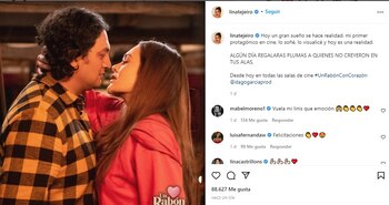 Post en Instagram de Lina