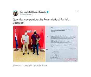 El tuit de Chilavert