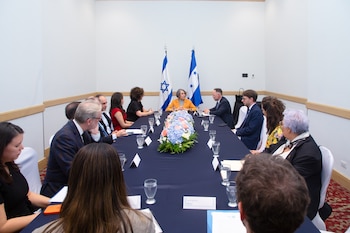 Las autoridades abordaron esquemas de colaboración económica entre Honduras, Israel y Estados Unidos sin anunciar acuerdos comerciales firmados.