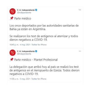 El comunicado de Independiente