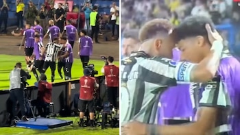 El gesto de Neymar con el hijo de Robinho tras la escandalosa pelea en Santos: “Me pasé un poco de la raya”