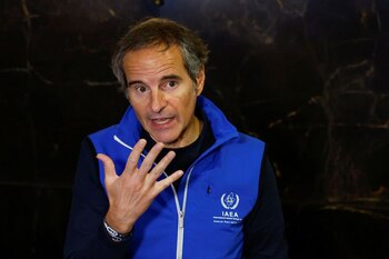 El director general de la Agencia Internacional de Energía Atómica (OIEA), Rafael Grossi. (FOTO: REUTERS)