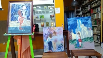 "Pinto con acrílico porque con