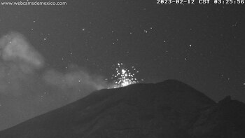 El Volcán Popocatépetl registró una