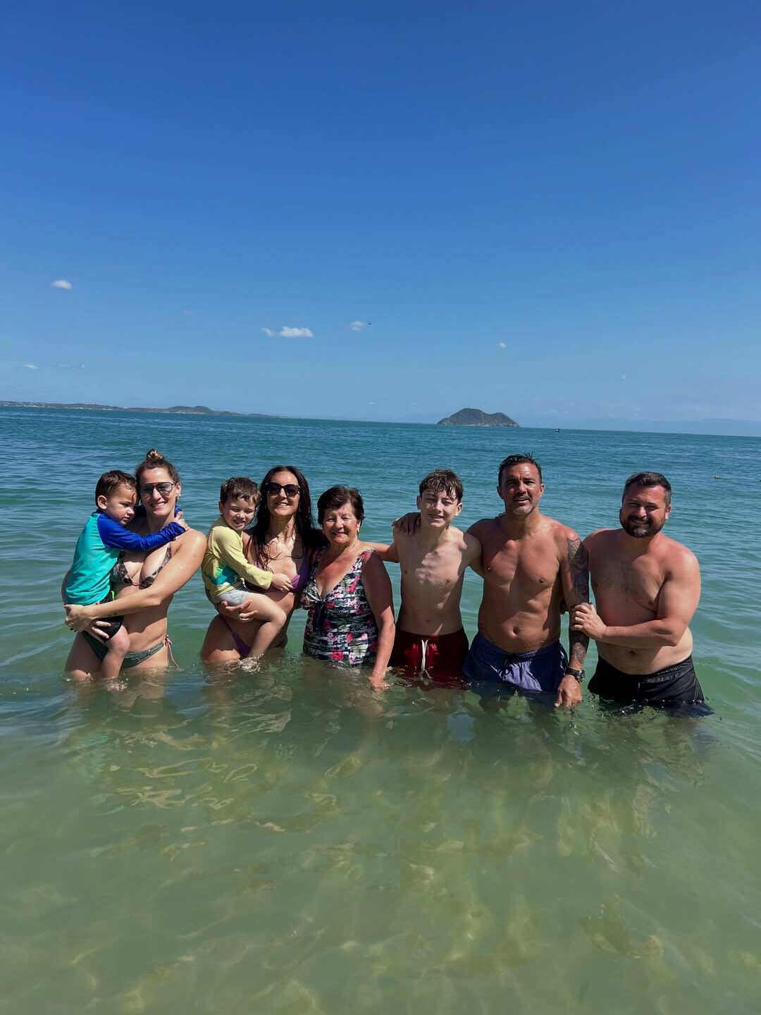 La familia de Fabián Cubero y Mica Viciconte en Buzios